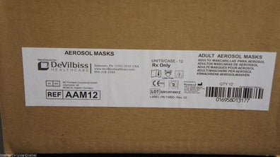 DeVilbiss AAM12 Adult Aerosol Masks ~ Box of 12
